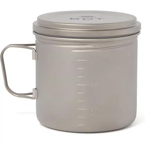 Die 7 besten Titan-Kochtöpfe, mit denen das Kochen zum Kinderspiel wird 7 Vargo BOT XL Titan Ultraleicht 1,1 l Kochtopf