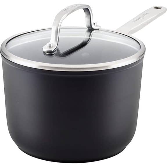 KitchenAid 2-Liter-Topf aus hart eloxiertem, antihaftbeschichtetem Aluminium (mattschwarz)