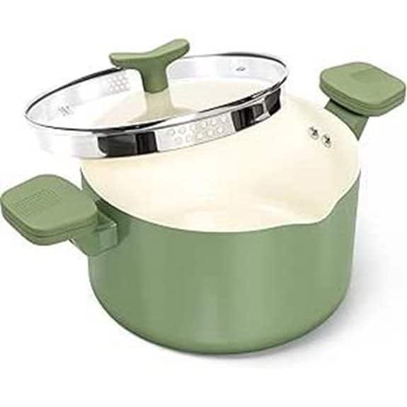 MICHELANGELO 6-Quart-Nudeltopf mit Antihaftbeschichtung und Sieb