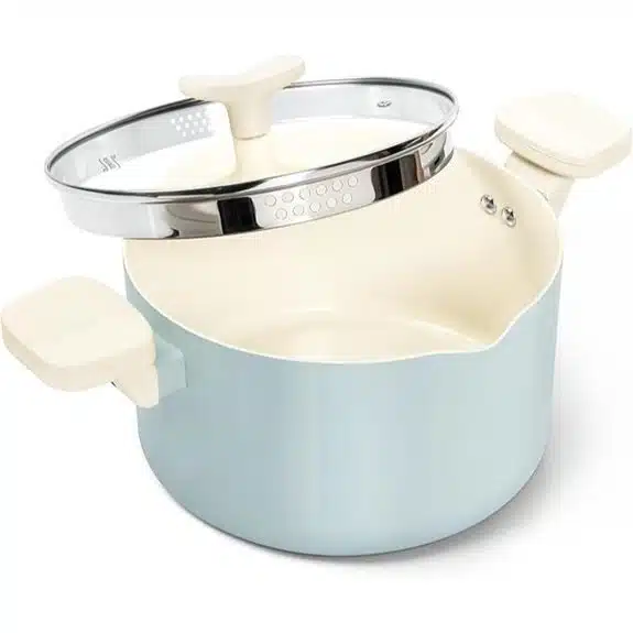 15 Best Kochtöpfe keramikbeschichtet That Make Cooking a Breeze 12 MICHELANGELO 6-Quart-Nudeltopf mit Siebdeckel