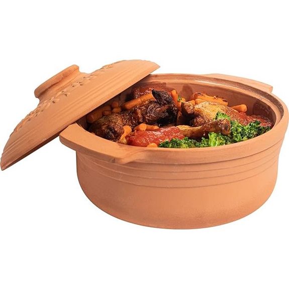 Die 10 besten Römertöpfe, die Hobbyköche zu Profis im Slow Cooking machen 10 BROWIN 4L Ovale Ton-Bratpfanne