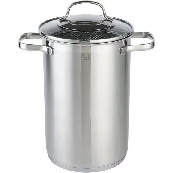 15 Best Kochtöpfe mit Siebeinsätzen, die das Abgießen erleichtern 2 Rösle Elegance Kochtopf