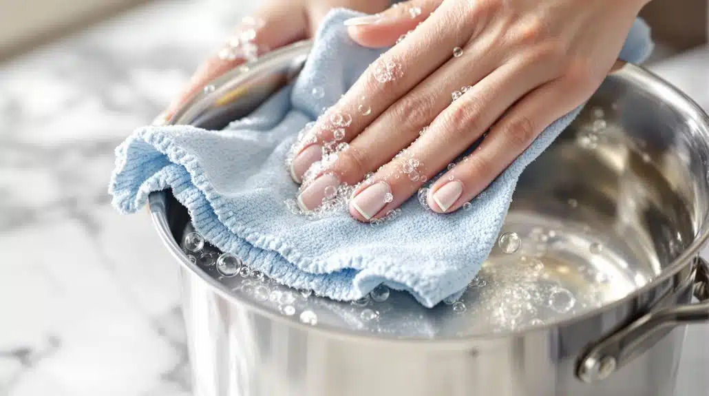 Töpfe kratzesfrei reinigen, Die sanfte Methode für jeden Tag 1 Kratzfreie Topfreinigung