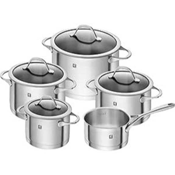 Zwilling Kochgeschirrset Essence Silber 5-teilig