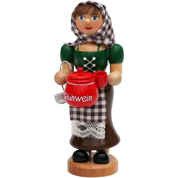 Die 12 besten Glühweintöpfe, um jede festliche Runde zu erwärmen 4 Dekohelden24 Räucher-Glühwein-Frau mit rauchendem Glühweinkessel Ca. 19 cm