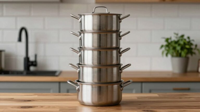 Stapelbare Töpfe zur Organisation