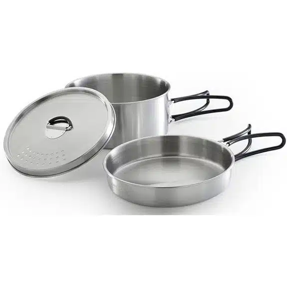 Die 10 besten Trekking-Töpfe, die das Kochen unterwegs zum Kinderspiel machen 3 Campingaz 3-teiliges Trekking-Topfset aus Edelstahl