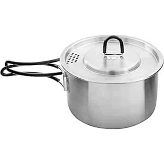 15 Best Campingtöpfe, die dein Outdoor-Kocherlebnis verbessern 10 Tatonka Kettle II Edelstahl-Campingtopf (1/1,6 l)