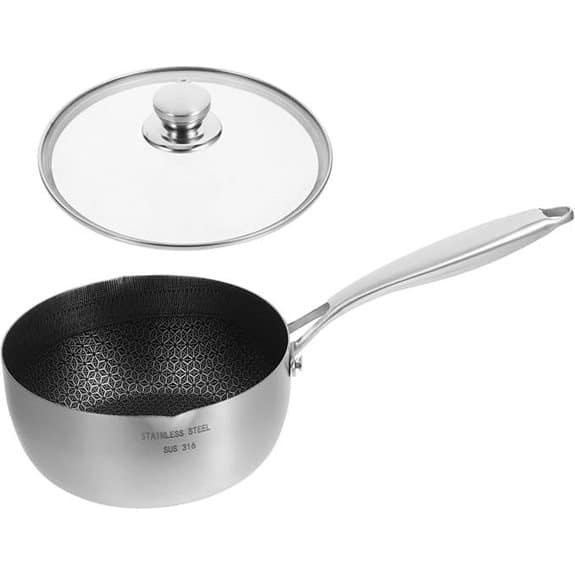 STOBAZA Edelstahl Kochtopf 20cm mit Deckel