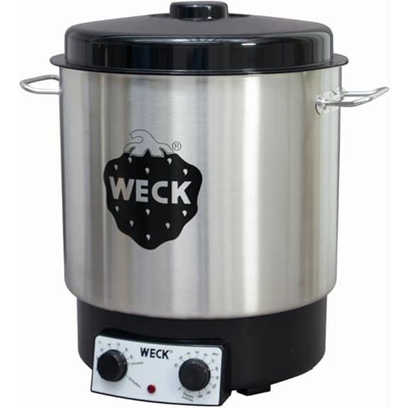 Die 5 besten Einkochtöpfe, die das Einmachen zu Hause zum Kinderspiel machen 5 WECK WAT 25 Edelstahl-Heißwasserspender 30 l