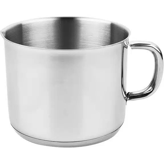 Die 15 besten Milchtöpfe, mit denen das Erhitzen von Milch mühelos und sicher gelingt 7 VIER Edelstahl-Induktions-Kochtopf 16 cm (2,6 l)