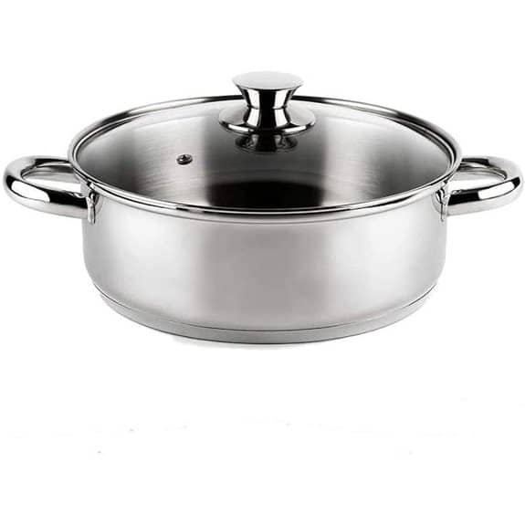 VIER CI30 Kochtopf Durchmesser 30 cm Edelstahl 18/10 Induktion