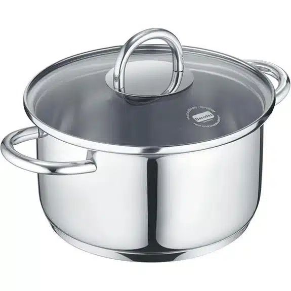 7 Best Kochtöpfe mit Packmaß klein, die Campingköche lieben 6 Berndes b.mini 14 cm Edelstahl-Kochtopf (1,2 l)