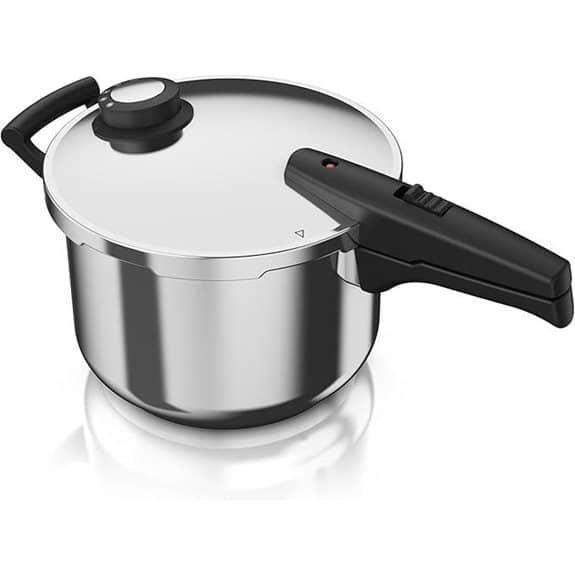 Die 15 besten Dampfdrucktöpfe, die das Kochen beschleunigen, ohne den Geschmack zu beeinträchtigen 10 Arendo 6L Edelstahl-3-in-1-Schnellkochtopf