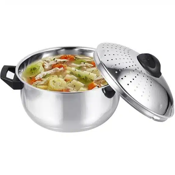 10 Best Kochtöpfe für Nudeln, Die Jede Pasta Zum Star Machen 10 Hemoton 16 cm Edelstahl-Nudeltopf mit Sieb