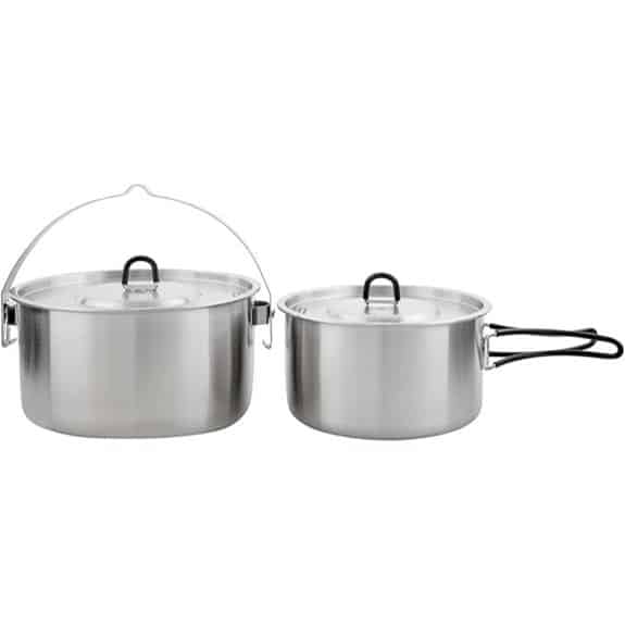 Tatonka Edelstahl-Outdoor-Kessel-Set (1,6 & 2,5 l)
