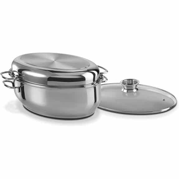 Die 5 besten Bräter, die das Abendessen unter der Woche zu einem kulinarischen Erfolg machen 6 GSW 3-in-1 Edelstahl-Ovalglasbehälter