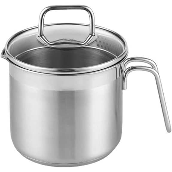 Edelstahl-Topf 2,5 l mit Glasdeckel