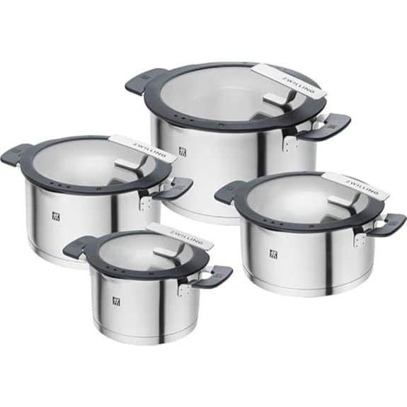 ZWILLING Simplify 4-teiliges Edelstahl-Topfset