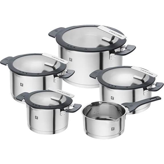 ZWILLING Simplify 5-teiliges Edelstahl-Topfset