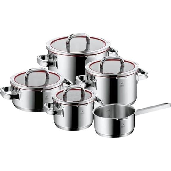 WMF 4-teiliges Edelstahl-Topfset mit Deckeln