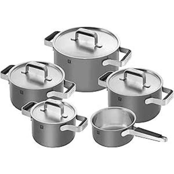 ZWILLING PURE 5-teiliges Edelstahl-Topfset