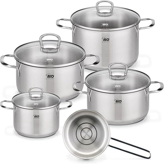 ELO Jasper 5-teiliges Edelstahl-Topfset