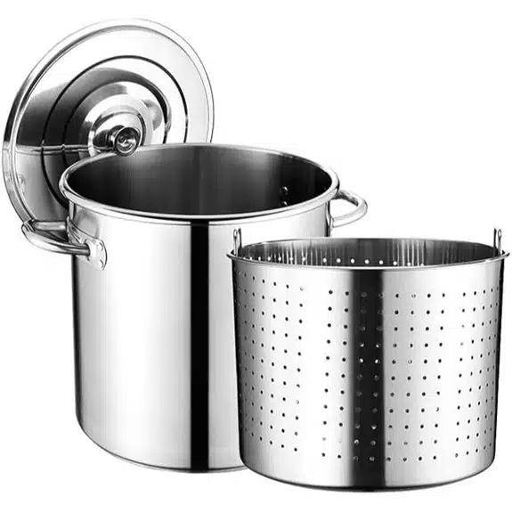 Die 10 besten Kochtöpfe mit 30 Litern Fassungsvermögen, die in keiner professionellen Küche fehlen sollten 3 AIZYR 30L Edelstahl-Suppentopf und Meeresfrüchte-Topf