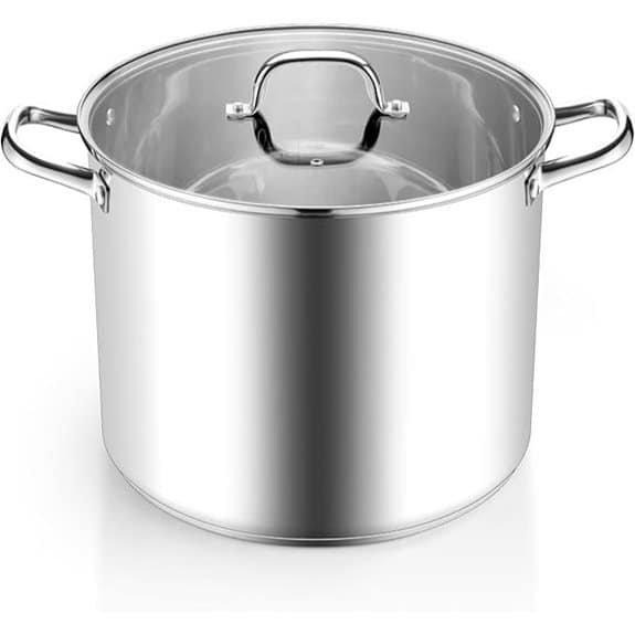 Homikit 16-Liter-Edelstahl-Suppentopf mit Deckel