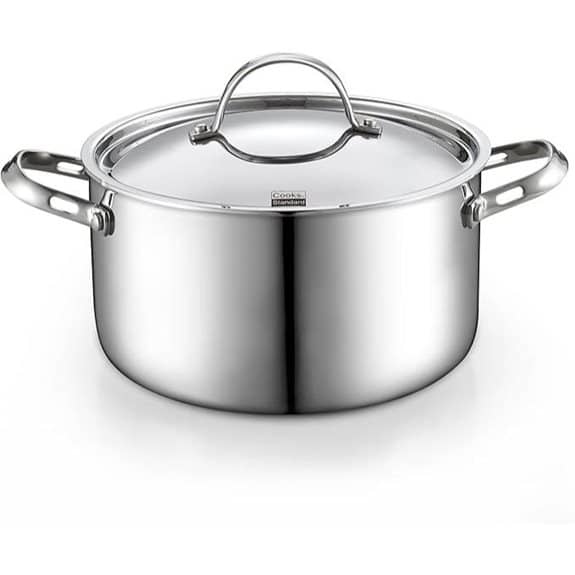 Cooks Standard Edelstahl-Suppentopf mit Deckel, 6 l