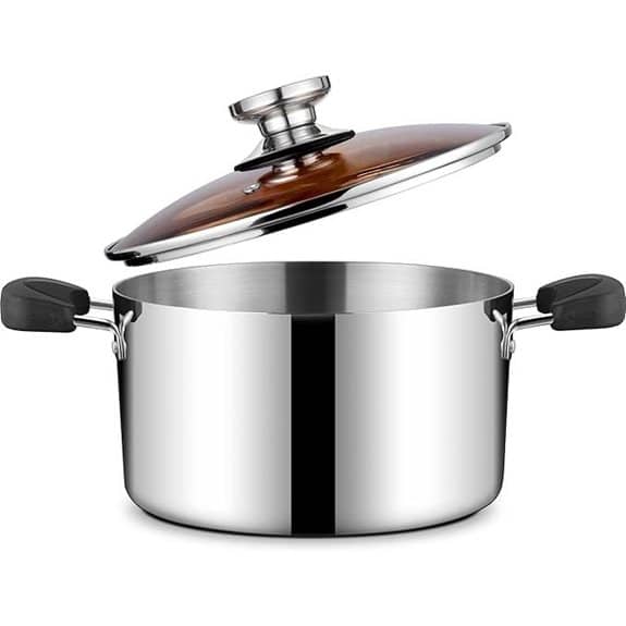 Onader 8L Edelstahl-Suppentopf mit Deckel
