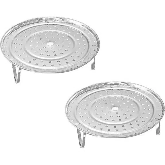 5 Best Dämpfeinsätze für Kochtöpfe, die Dampfkochen Zum Kinderspiel Machen 4 2er Edelstahl Dampfbehälter Dämpfeinsatz 8.5