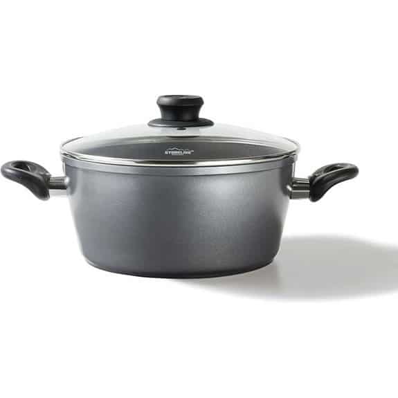 Stoneline-Topf mit Glasdeckel 28 cm