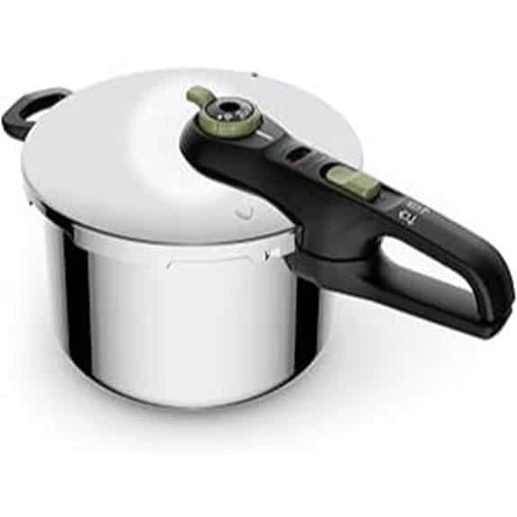 Die 10 besten Schnellkochtöpfe, die das Abendessen beschleunigen, ohne Kompromisse einzugehen 6 Tefal Secure Trendy 6-Liter-Schnellkochtopf mit Korb