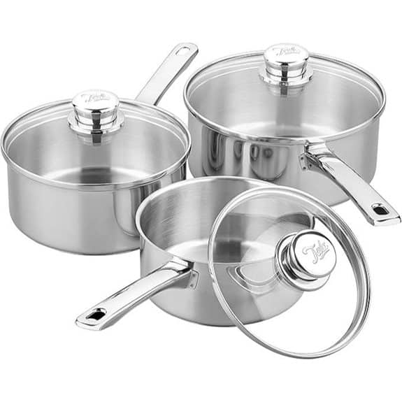 Tala 3-teiliges Edelstahl-Kochgeschirrset (16-20 cm)