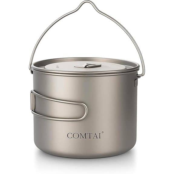 Titan 1100 ml Camping-Kochgeschirr Topf mit Deckel