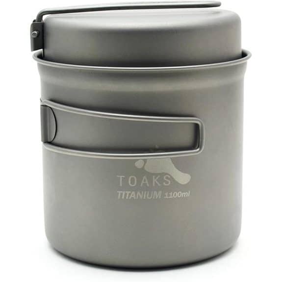 TOAKS Titanium 1100 ml Topf mit Pfanne von TOAKS