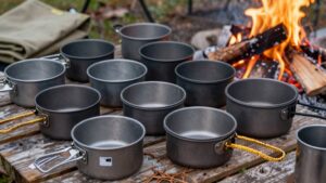 Top-Camping-Töpfe aus Aluminium