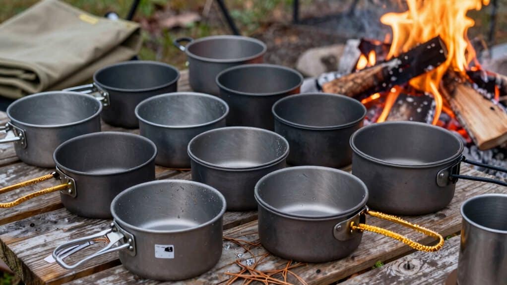 Top-Camping-Töpfe aus Aluminium