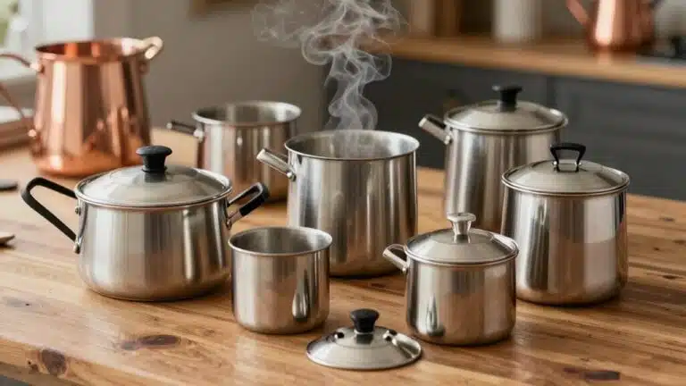 Hochwertiges Kochgeschirr aus Edelstahl