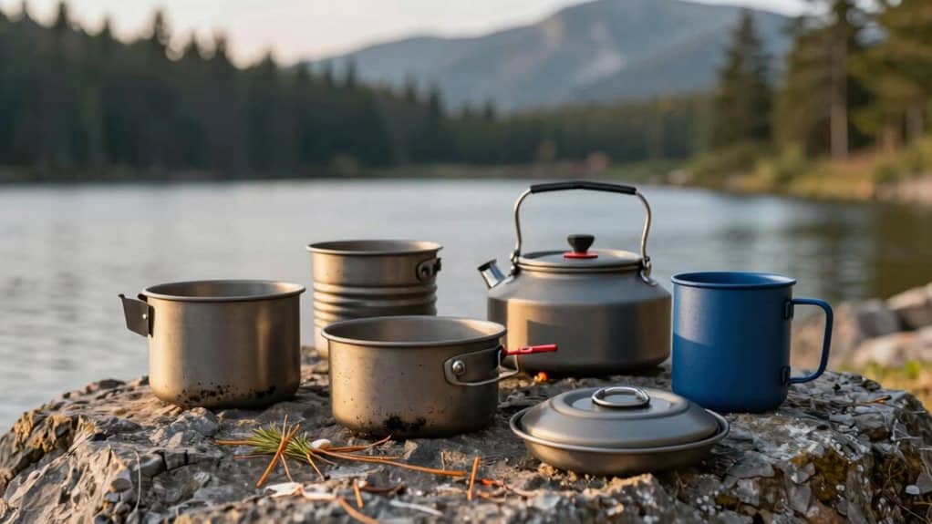 Top-Camping-Töpfe aus Titan