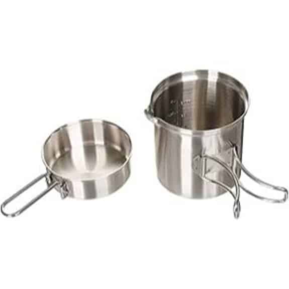 7 Best Outdoor-Kochgeschirre Jeder Campingkoch Lieben Wird 8 Fox Outdoor 33310 2-teiliges Kochgeschirrset mit Topf und Pfanne