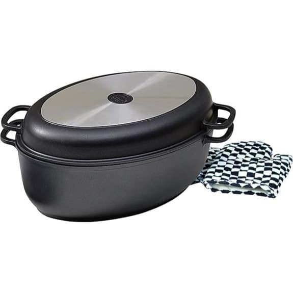 5 Best Bräter mit Deckeln, die jeden Braten zum Erlebnis machen 2 Multifunktionaler Aluminium-Bräter Grilld 38.