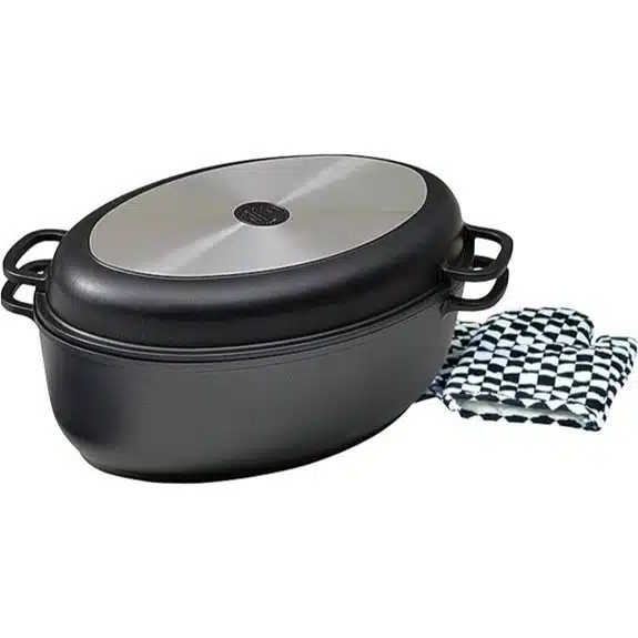 5 Best Bräter mit Deckeln, die jeden Braten zum Erlebnis machen 2 Multifunktionaler Aluminium-Bräter Grilld 38.