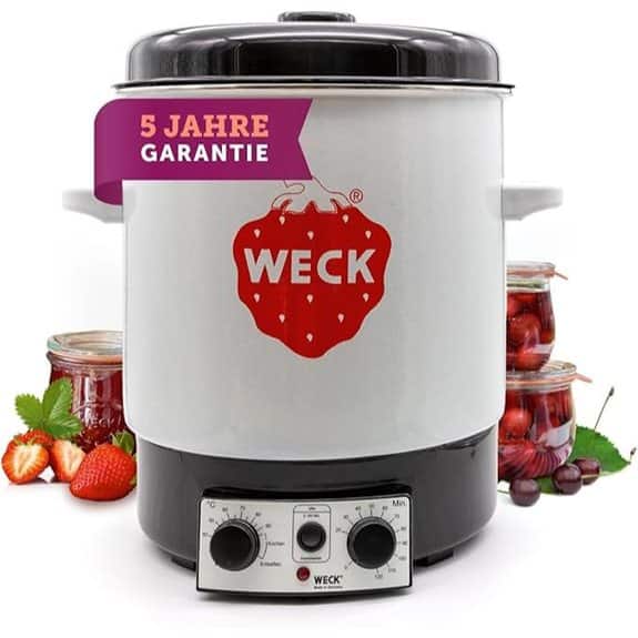 10 Best Einkochtöpfe elektrisch That Make Canning Easier Than Ever 3 Einkochautomat WAT 15 WECK / Einkocher mit Zeitschaltuhr 2000 Watt