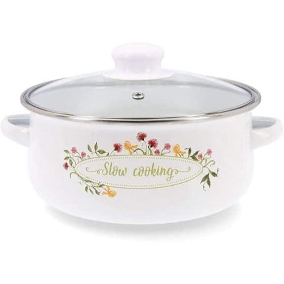 Die 15 besten emaillierten Kochtöpfe, die das tägliche Kochen zum Vergnügen machen 7 Quid Memory Emaillierter Stahl-Topf 20 cm 280 cl Weiß