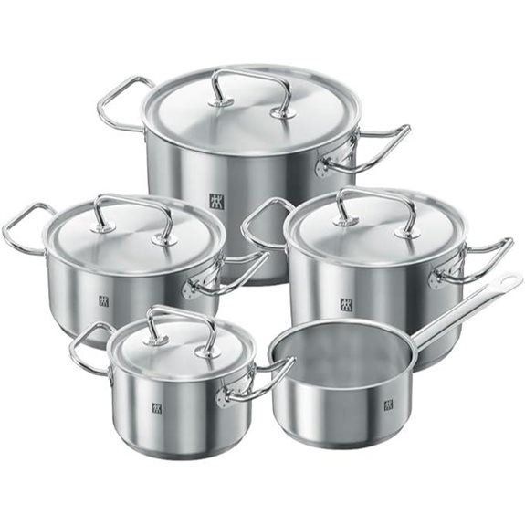 Die 10 besten Edelstahltöpfe, die das Kochen zu einem luxuriösen Erlebnis machen 7 ZWILLING TWIN Classic Kochgeschirrset 5-teilig